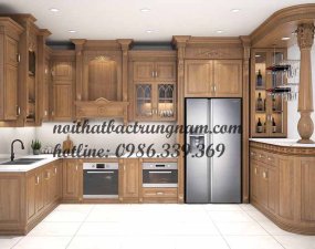 Cập nhật bảng báo giá tủ bếp gõ đỏ mới nhất