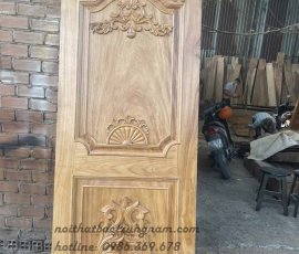 bộ cửa phòng tân cổ điển gỗ gõ đỏ cao cấp