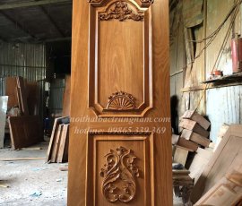 Mẫu cửa phòng tân cổ điển gỗ gõ đỏ CP21GD
