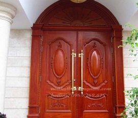 Bộ cửa tân cổ điển 2 cánh cao cấp CC26GD 