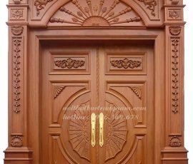 Bộ cửa tân cổ điển 2 cánh cao cấp CC27GD 