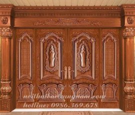 Bộ cửa tân cổ điển 4 cánh cao cấp CC28GD 