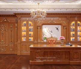 Phòng làm việc cổ điển hoàng gia cao cấp PLV16