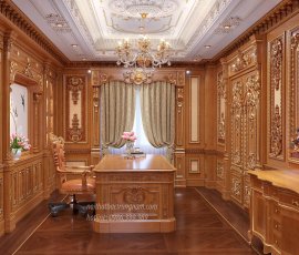 Nội thất thiết kế phòng ngủ master cổ điển hoàng gia