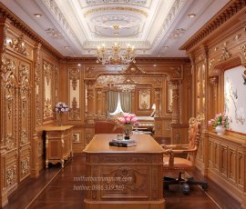 Nội thất thiết kế phòng ngủ master cổ điển hoàng gia