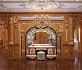 Nội thất thiết kế phòng ngủ master cổ điển hoàng gia