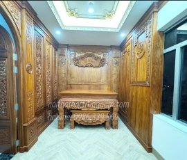 thi công phòng thờ biệt thự anh Thân Q12