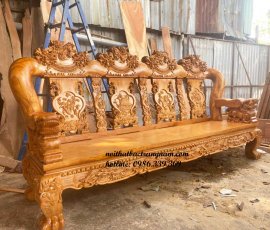 bo salon phong khach go do cham nghe