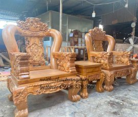 bo salon phong khach go do cham nghe