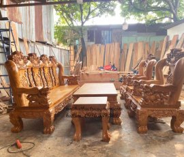 bo salon phong khach go do cham nghe