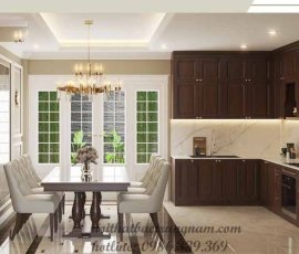 Nội thất thiết kế phòng ăn tân cổ điển PA04