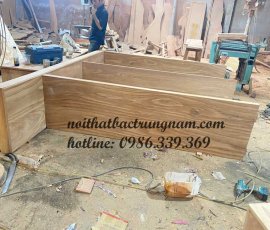 tủ áo kết hợp tủ trang trí gỗ gõ đỏ cao cấp
