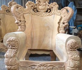 Bộ sofa hoàng gia gỗ gõ đỏ CP15GD