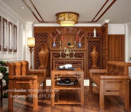 Thi công nội thất phòng thờ PT15
