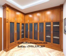 tủ áo sát trần cửa kính