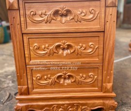 Tủ đầu giường gỗ gõ đỏ TAB02