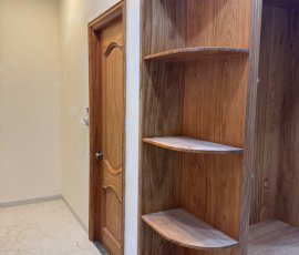 Tủ áo tân cổ điển gỗ gõ đỏ sát trần TA18