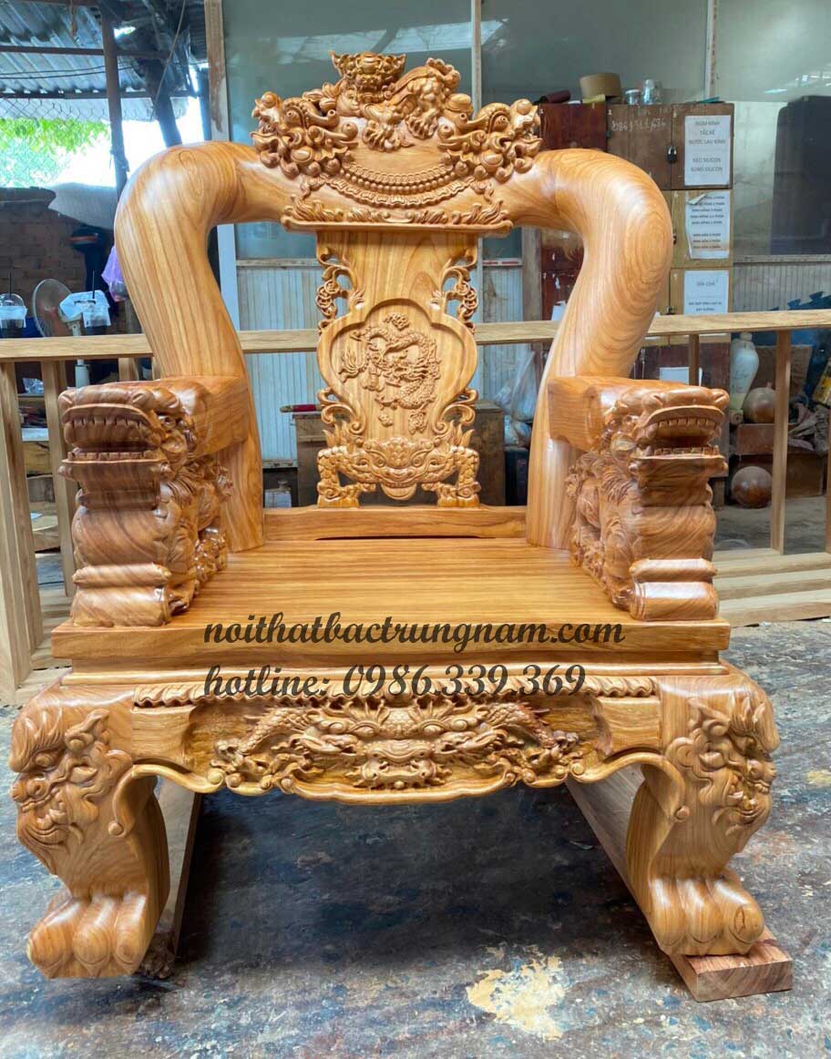 bo salon phong khach go do cham nghe
