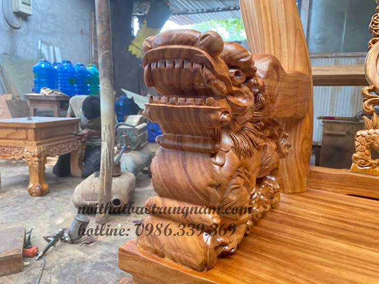bo salon phong khach go do cham nghe