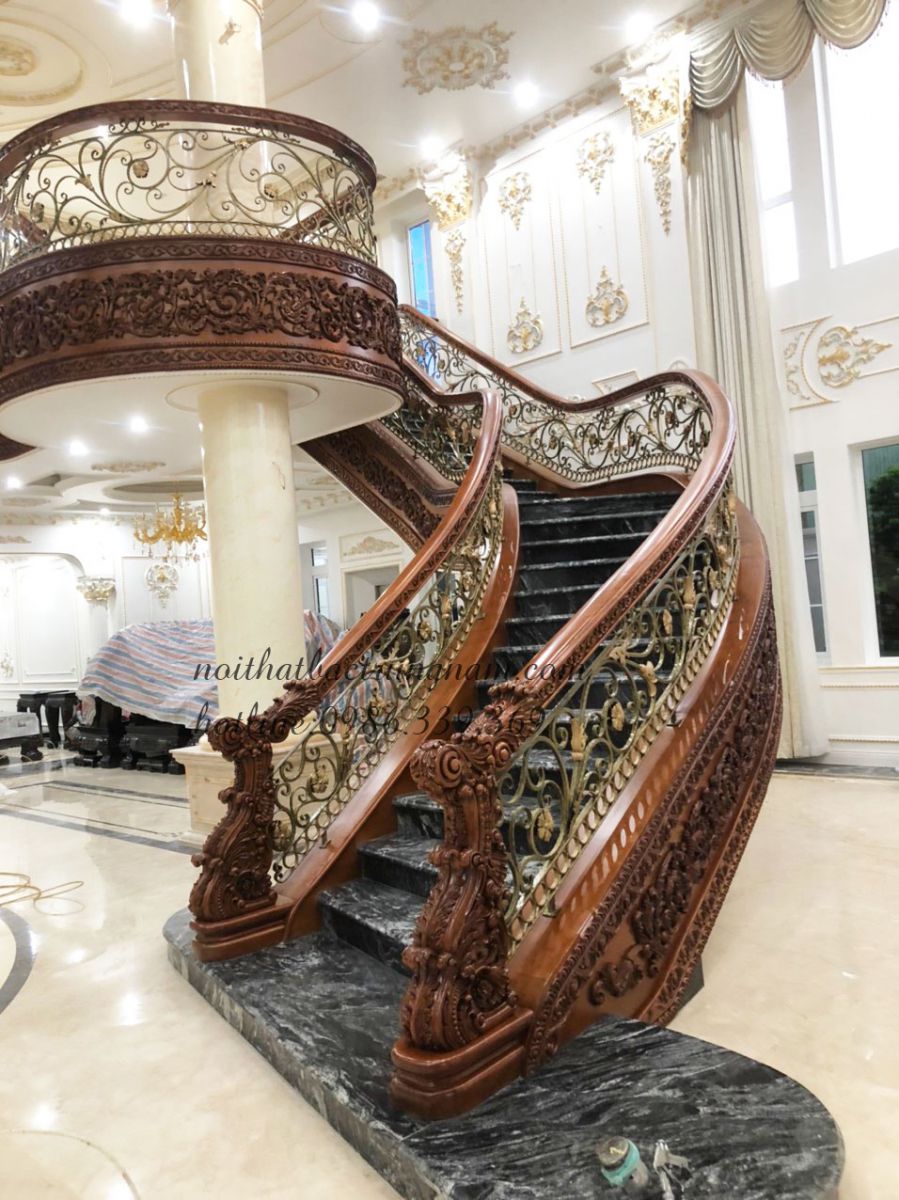 Mẫu cầu thang cổ điển đậm chất nghệ thuật