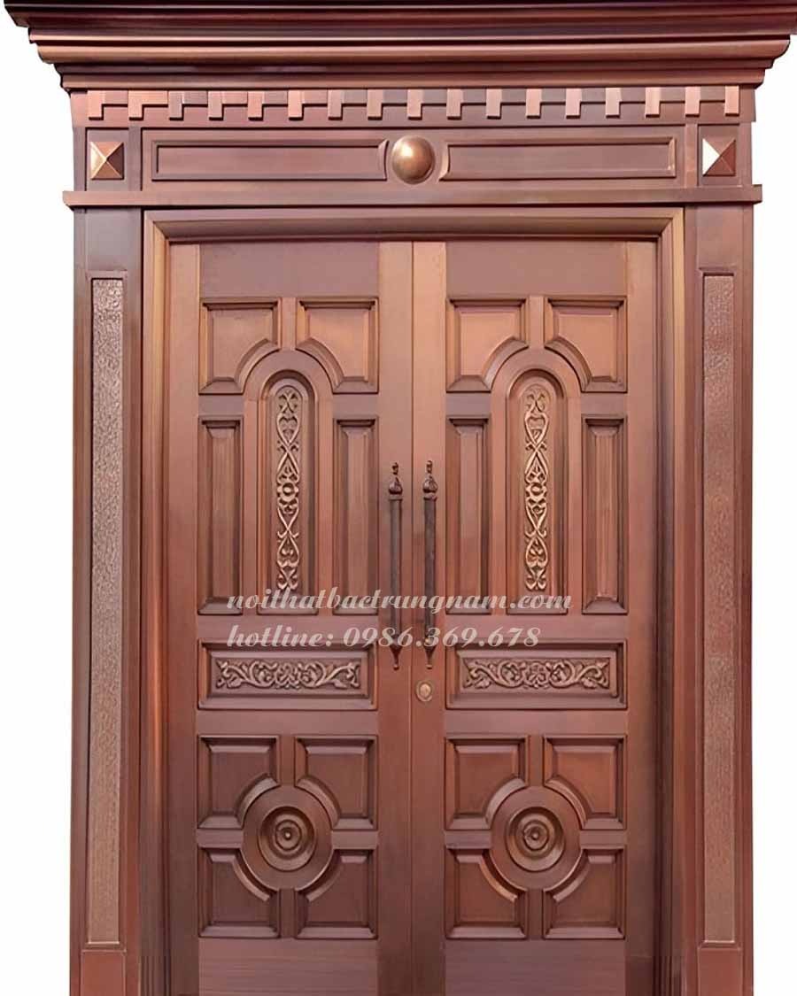 Bộ cửa tân cổ điển 2 cánh cao cấp CC25GD 