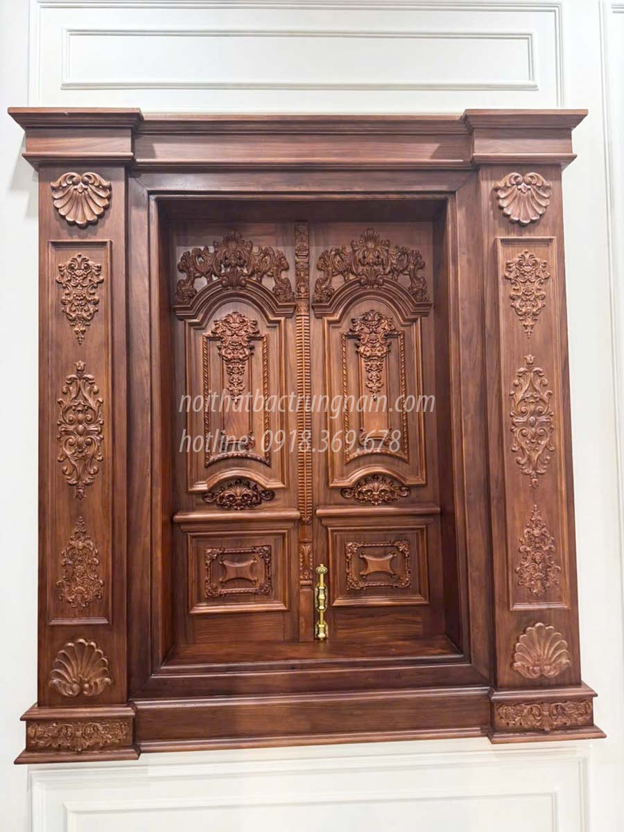 Bộ cửa 2 cánh tân cổ điển CC32GD