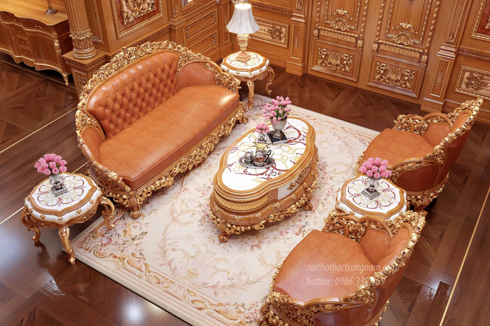 Nội thất thiết kế phòng ngủ master cổ điển hoàng gia