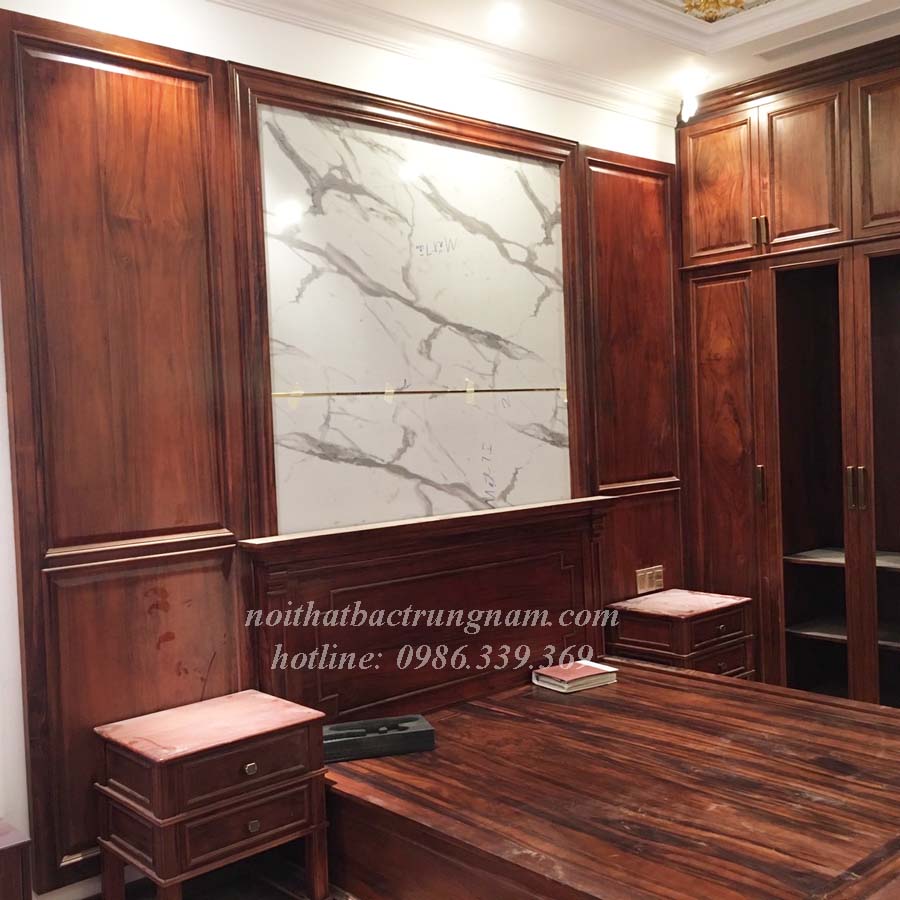 Mẫu phòng ngủ gỗ Lim bền bỉ chất lượng vượt thời gian