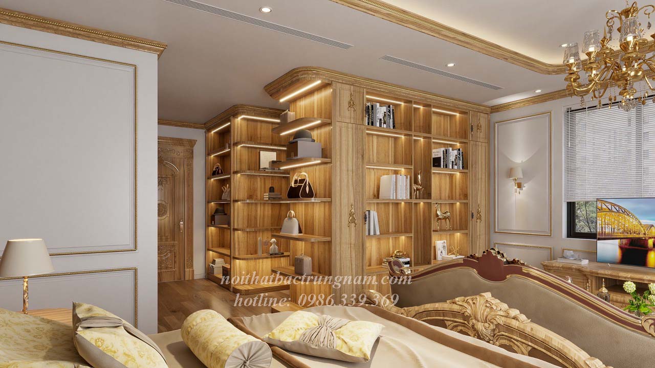 Phòng ngủ tân cổ điển thanh lịch quý phái