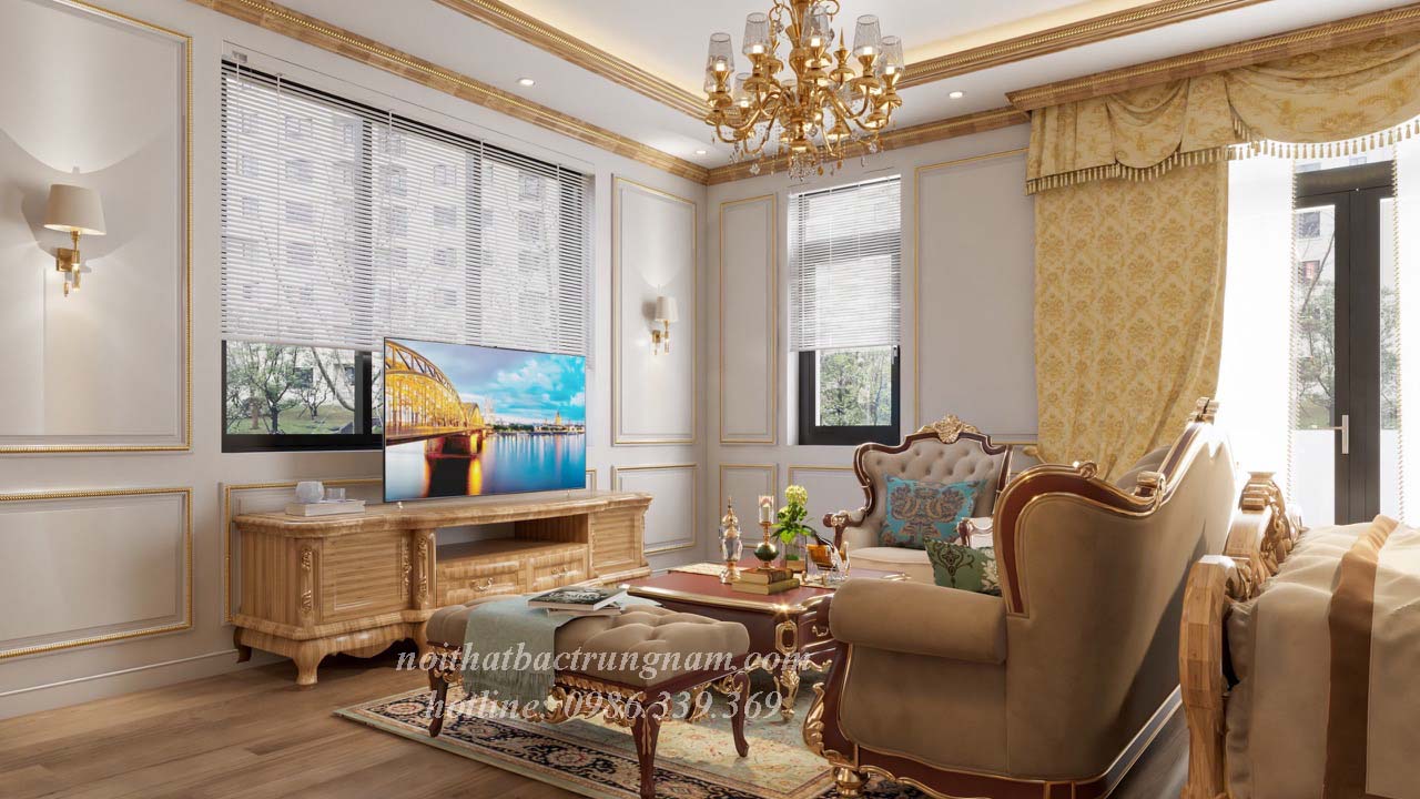 Phòng ngủ tân cổ điển thanh lịch quý phái