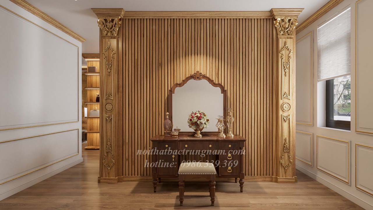 Phòng ngủ tân cổ điển thanh lịch quý phái