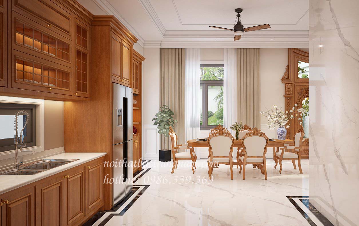 NỘI THẤT THIẾT KẾ PHÒNG KHÁCH PHÒNG ĂN LIỀN KỀ NT04