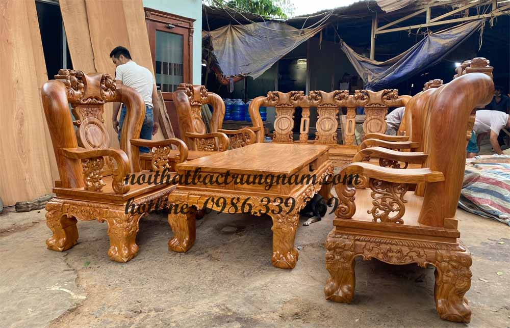 bo salon phong khach go go do