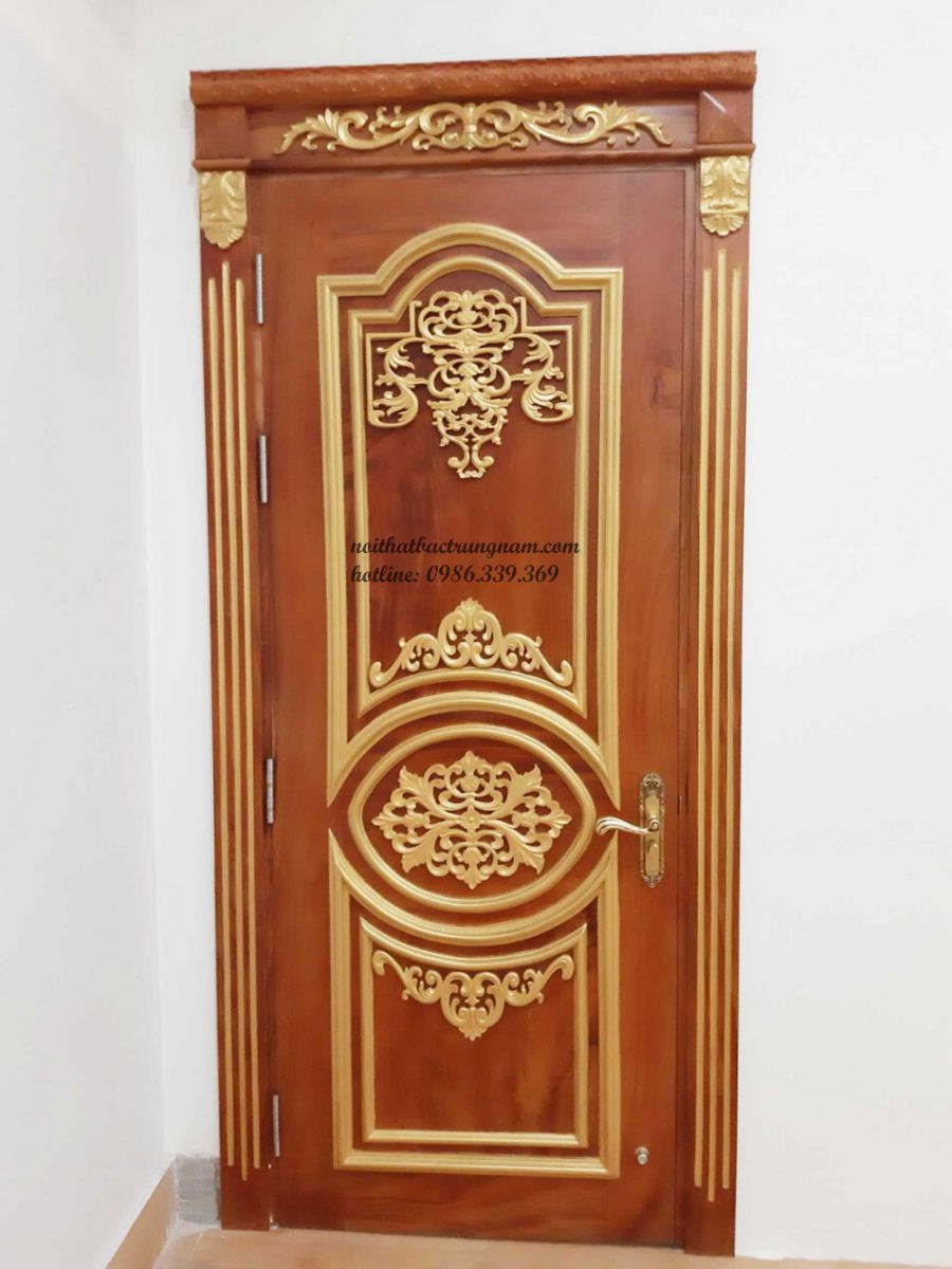 MẪU CỬA PHÒNG CỔ ĐIỂN SƠN MẠ VÀNG CAO CẤP CP09
