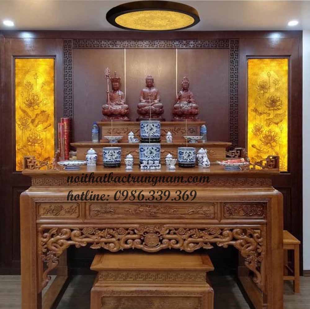 Mẫu phòng thờ tam cấp